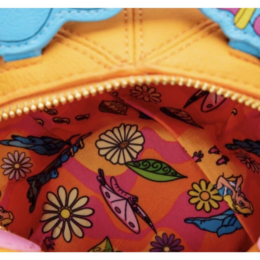 LOUNGEFLY ALICE IN WONDERLAND Mushroom Crossbody Bag STITCH SHOPPE Caterpillar - Picture 6 of 12